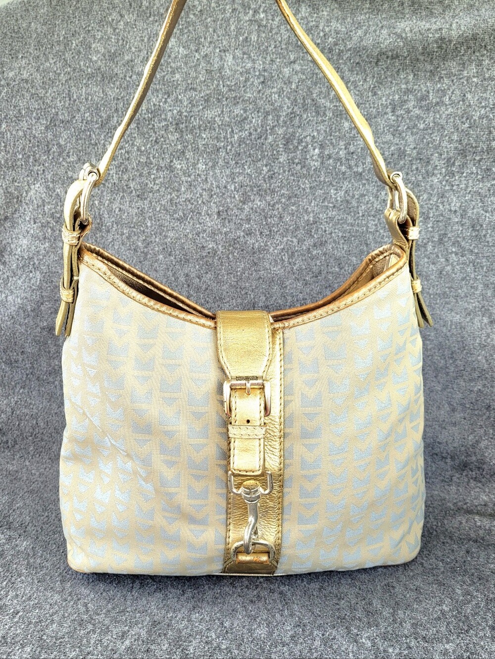 *Rare* Vintage Michael Kors Gold and Gray Shoulder Handbag